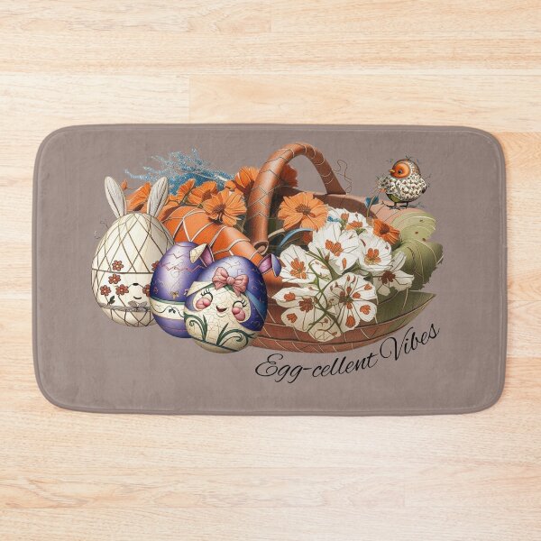 Item preview, Egg-cellent Vibes – Cute Easter Basket with Decorative Eggs Design designed and sold by RiendeersDEAR.