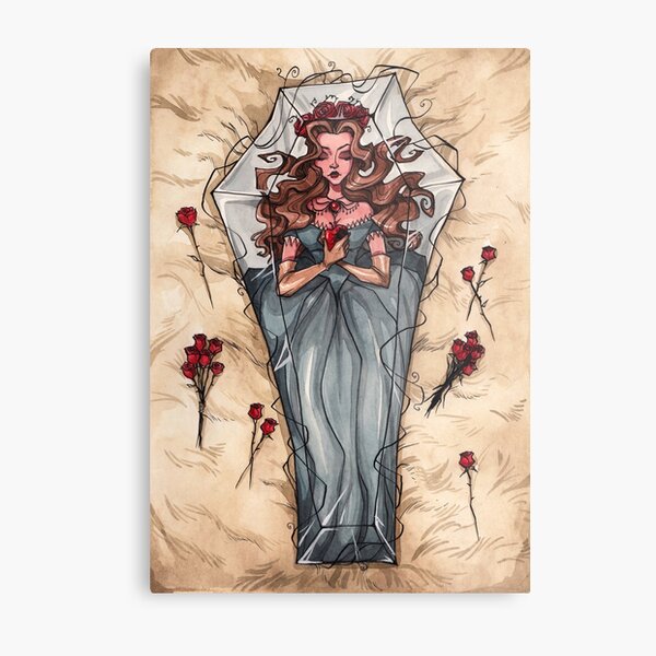 Sleeping Death Metal Print