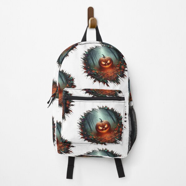 Item preview, The ragged-edged design depicts a pumpkin in a dark forest designed and sold by MadinaFatt.
