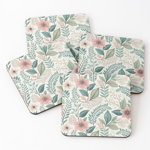 Item preview, Pastel pretty wildflowers bunch seamless pattern with leaves  designed and sold by cocomelon168.