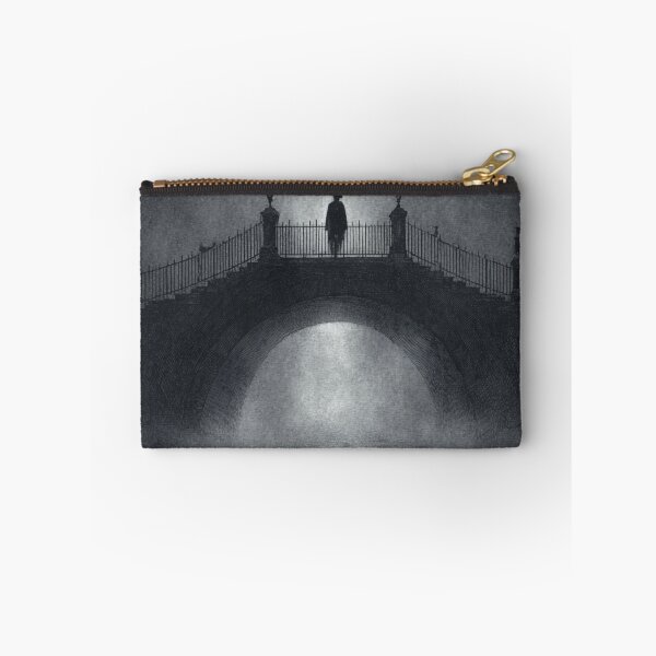 Item preview, The Stranger on the Bridge – Gothic Noir Scene designed and sold by AlexLineArt.