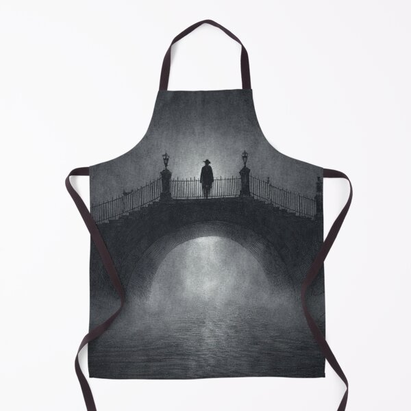 Item preview, The Stranger on the Bridge – Gothic Noir Scene designed and sold by AlexLineArt.