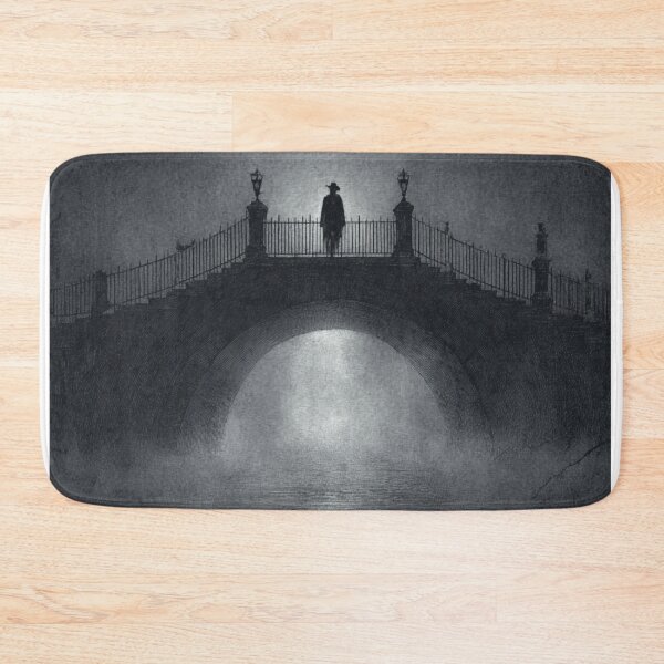 Item preview, The Stranger on the Bridge – Gothic Noir Scene designed and sold by AlexLineArt.
