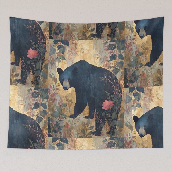 Item preview, Powerful Japanese Black Bear Art designed and sold by bapupa.