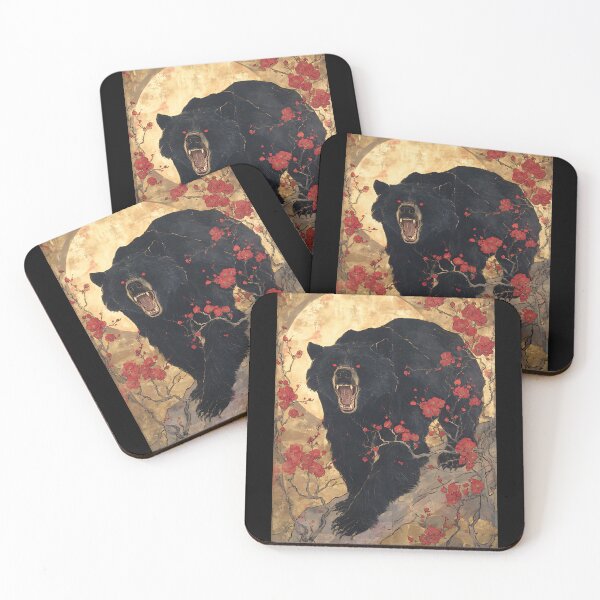 Item preview, Wild Japanese Black Bear Art designed and sold by bapupa.