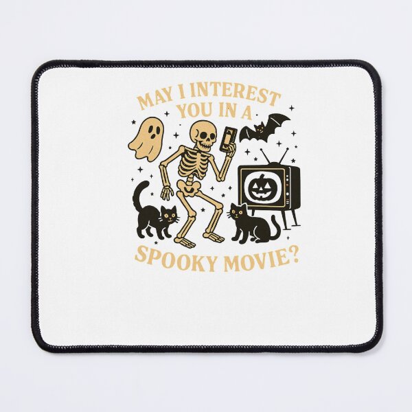 Item preview, May I Interest You in a Spooky Movie? – Vintage Skeleton Coven Gothic Design Classic T-Shirt designed and sold by inkfluenceart.