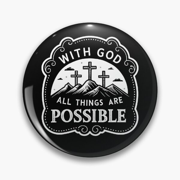 Item preview, Matthew 19:26 With God All Things Are Possible designed and sold by plushism.