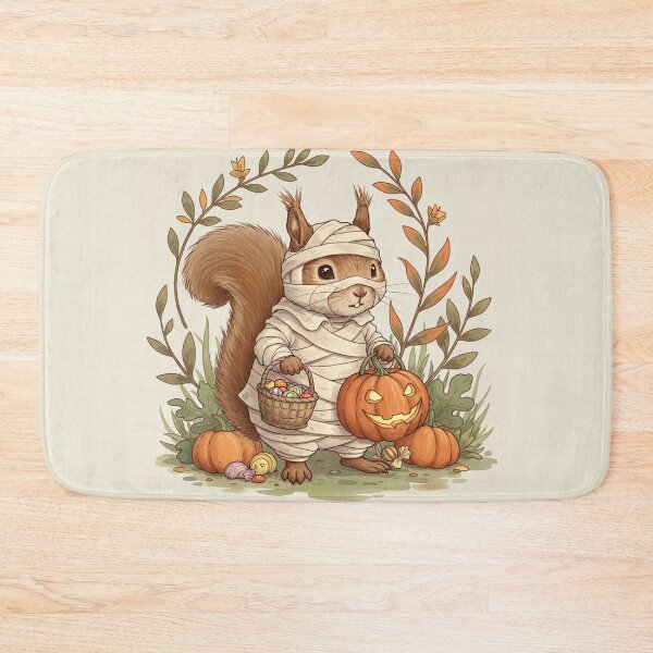 Item preview, Cute Squirrel Mummy – Halloween Trick or Treat Illustration designed and sold by Pasteltone.