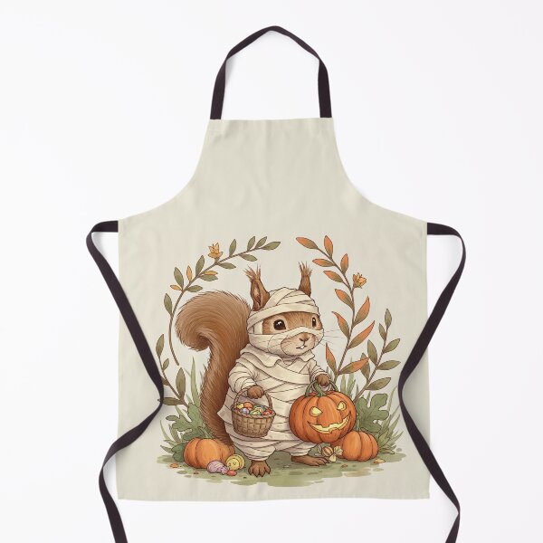 Item preview, Cute Squirrel Mummy – Halloween Trick or Treat Illustration designed and sold by Pasteltone.