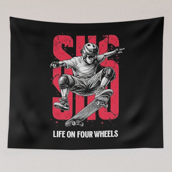 Item preview, Life on Four Wheels Skateboard Sus Red designed and sold by KTGim.