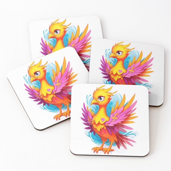 Item preview, Cute Phoenix Pink Baby Fire Bird  designed and sold by Moonde04.