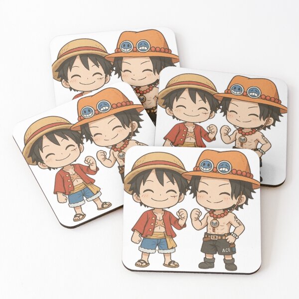 Item preview,  Chibi Ace  Luffy  Adorable Brothers In Action designed and sold by Kimorczany.