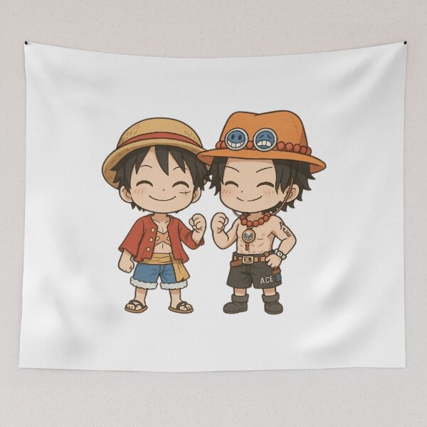 Item preview,  Chibi Ace  Luffy  Adorable Brothers In Action designed and sold by Kimorczany.
