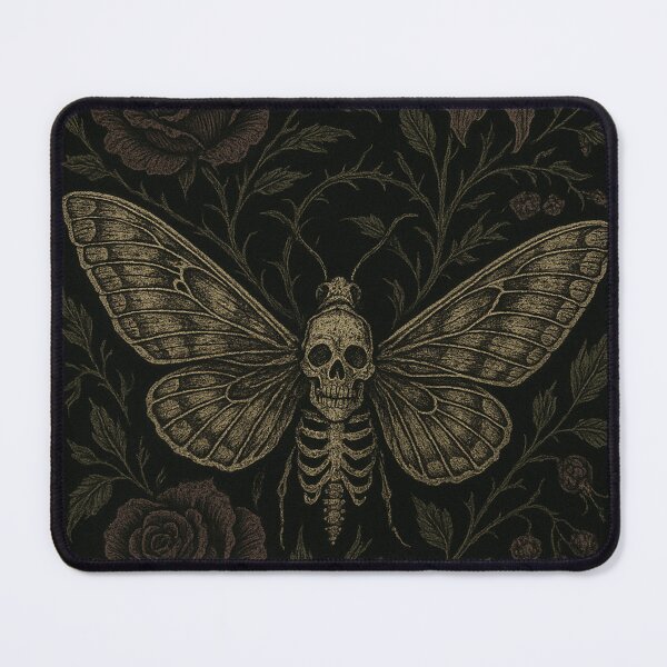 Item preview, Gothic Botanical Moth – Dark Roses & Nightshade Art designed and sold by mattjsykes.