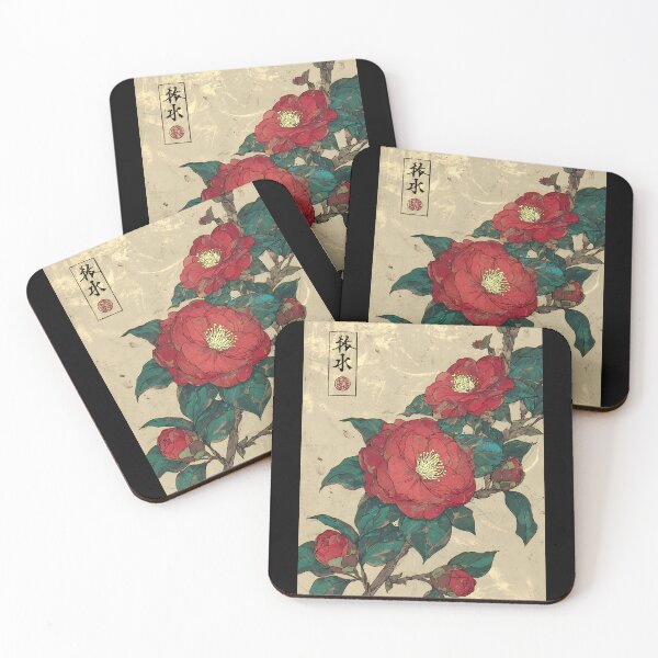 Item preview, Graceful Japanese Camellia Art designed and sold by bapupa.