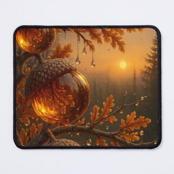 Item preview, Golden Autumn Acorns – Magical Nature Fantasy designed and sold by NeonCore.
