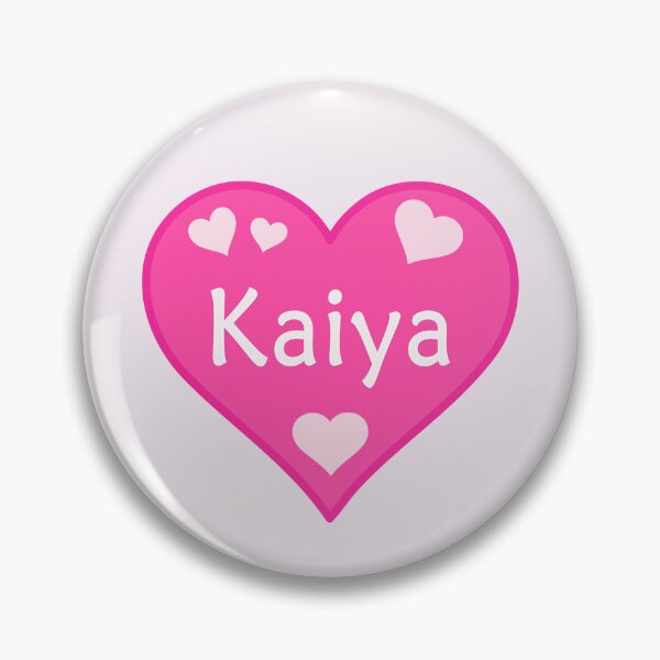 Item preview, Kaiya Name Pink Heart  designed and sold by Jeallan Designs.