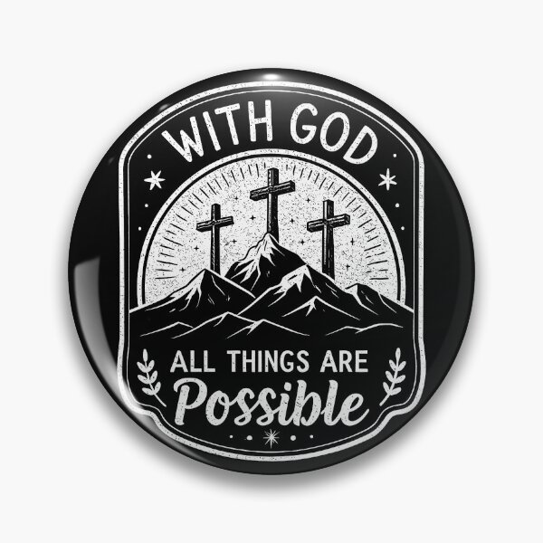Item preview, Matthew 19:26 With God All Things Are Possible designed and sold by plushism.