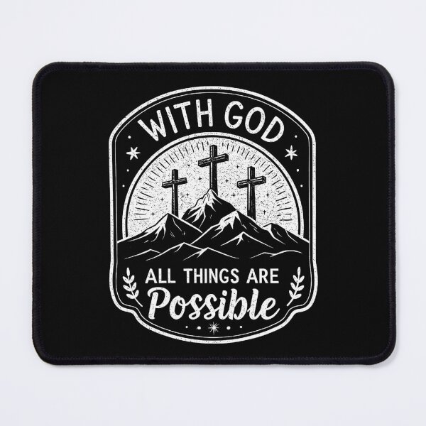 Item preview, Matthew 19:26 With God All Things Are Possible designed and sold by plushism.