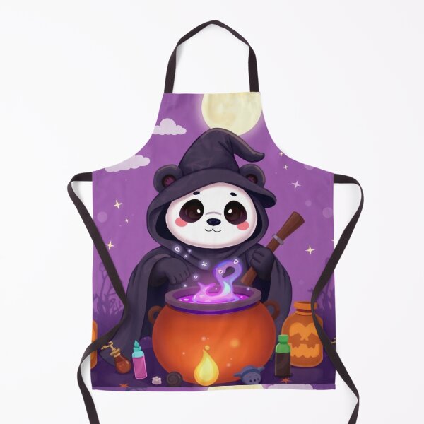 Item preview, Adorable Panda Witch with Cauldron | Halloween Costume T-Shirt designed and sold by ArmaanArts.