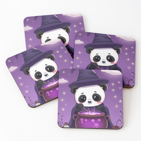 Item preview, Magical Panda Halloween T-Shirt | Kawaii Witch & Potion Cauldron designed and sold by ArmaanArts.
