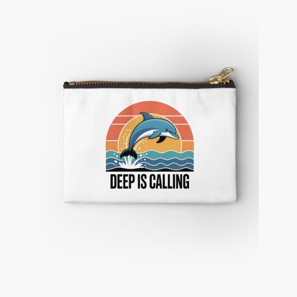 Item preview, Deep is Calling Dolphin Marine Life Ocean designed and sold by Blok45.