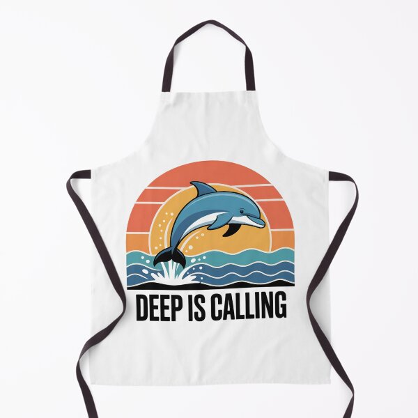 Item preview, Deep is Calling Dolphin Marine Life Ocean designed and sold by Blok45.