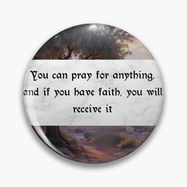 Item preview, Faith and Prayer Bible Verse Quote – Inspirational Christian Wall Art designed and sold by Bible-quotez.