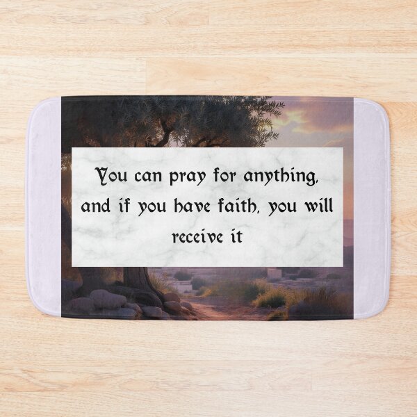 Item preview, Faith and Prayer Bible Verse Quote – Inspirational Christian Wall Art designed and sold by Bible-quotez.