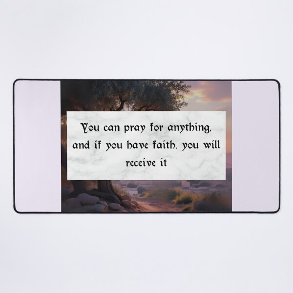 Item preview, Faith and Prayer Bible Verse Quote – Inspirational Christian Wall Art designed and sold by Bible-quotez.