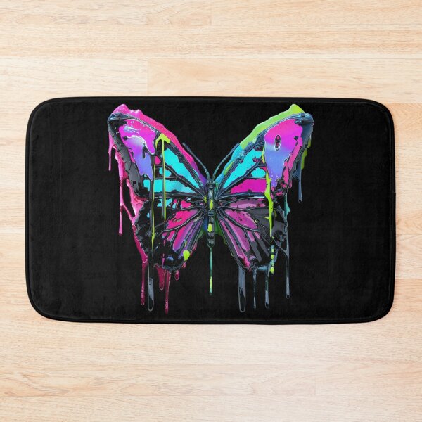 Item preview, 3D Neon Dripping Butterfly | Psychedelic Pop Art High-Res 300DPI designed and sold by WHITE FLAME PRINTS.