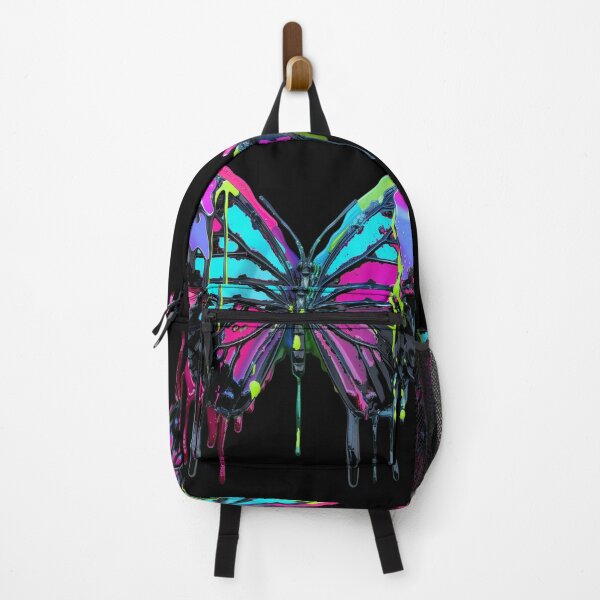 Item preview, 3D Neon Dripping Butterfly | Psychedelic Pop Art High-Res 300DPI designed and sold by WHITE FLAME PRINTS.