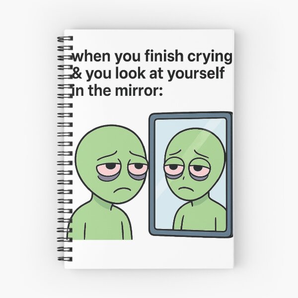 Item preview, POV Crying Alien Meme – Funny Relatable Sticker designed and sold by lolwears.