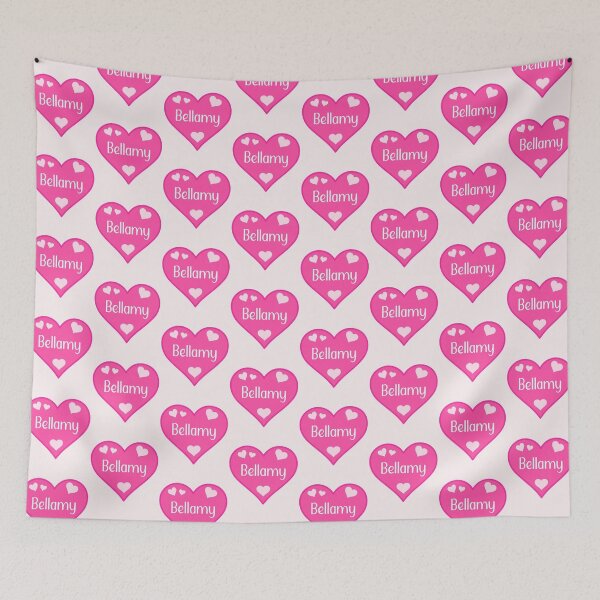 Item preview, Bellamy Name Pink Heart  designed and sold by Jeallan Designs.