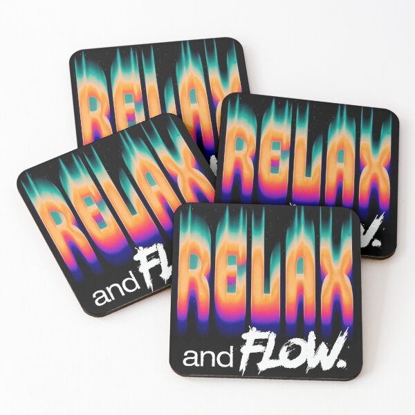 Item preview, Relax and Flow quote graffiti saying designed and sold by KTGim.