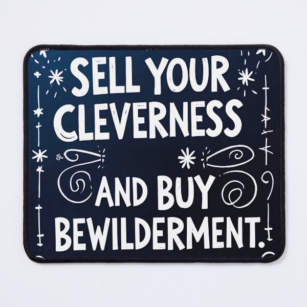 Item preview, Sell your cleverness and buy bewilderment 83 designed and sold by Tom-Johnson.