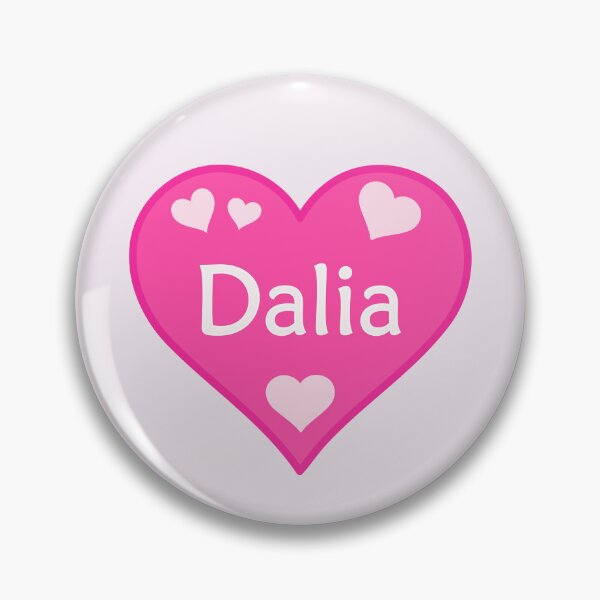 Item preview, Dalia Name Pink Heart  designed and sold by Jeallan Designs.