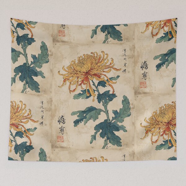 Item preview, Traditional Japanese Chrysanthemum Art designed and sold by bapupa.