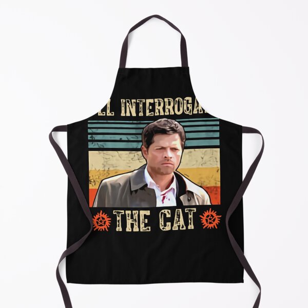 Item preview, I'll Interrogate The Cat Castiel Misha Collins Supernatural Vintage designed and sold by MelvinHenson3.
