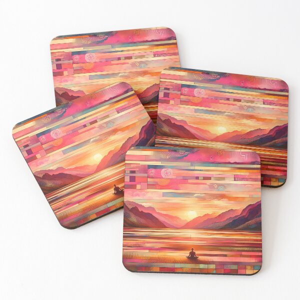 Item preview, Morning Meditation | A Peaceful Sunrise Over Himalayan Valleys designed and sold by Stoneflower-Art.