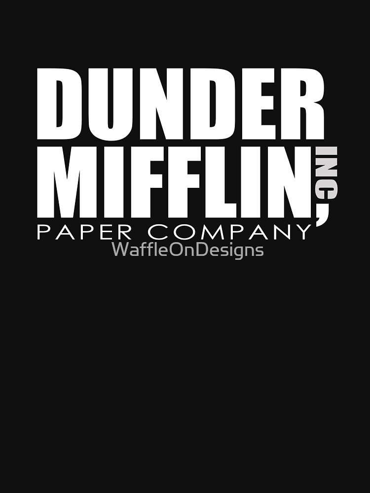 Dunder Mifflin Paper Company The Office T Shirt By Waffleondesigns