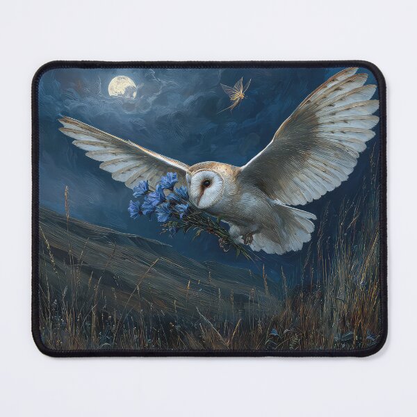 Item preview, Barn Owl With Lavender and Sprite designed and sold by thewandswant.