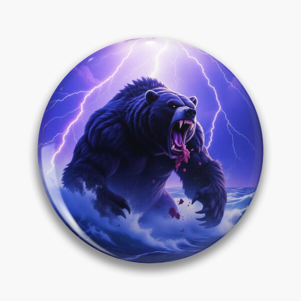 Item preview, Storm Bear – Fierce Lightning Fantasy Creature Artwork designed and sold by Bible-quotez.