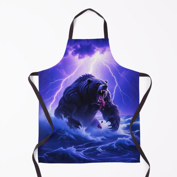 Item preview, Storm Bear – Fierce Lightning Fantasy Creature Artwork designed and sold by Bible-quotez.