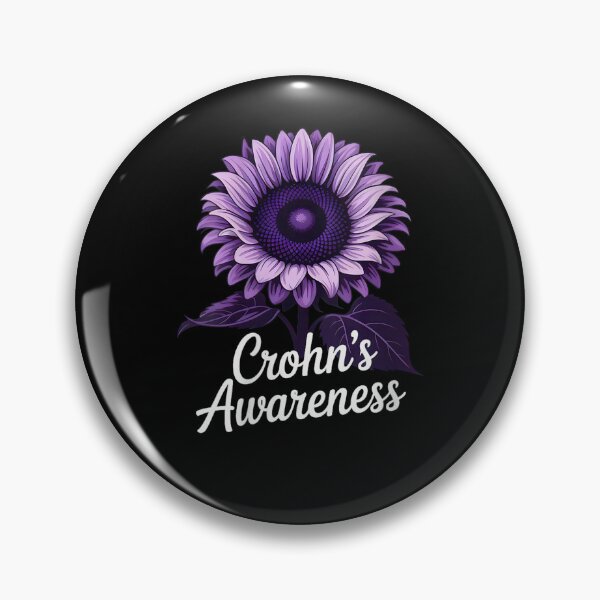Item preview, Womens Purple Sunflower Crohns Awareness V-Neck designed and sold by Peterknigh.
