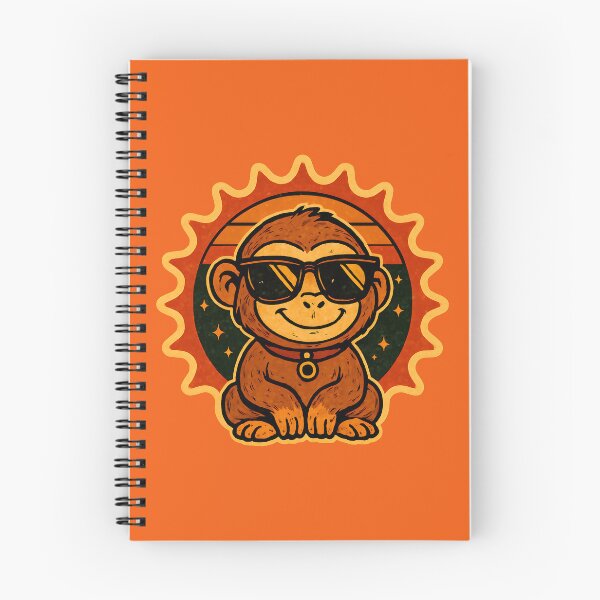 Item preview, Retro Monkey – Happy Vibes with Cool Shades designed and sold by Adelberton.