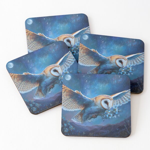 Item preview, Barn Owl With Lavender and Sprite designed and sold by thewandswant.