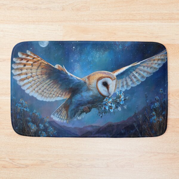Item preview, Barn Owl With Lavender and Sprite designed and sold by thewandswant.