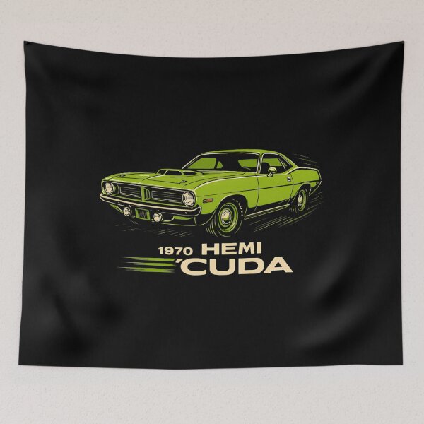 Item preview,  1970 Hemi Cuda Green Muscle Car Power Tribute  designed and sold by shifnycherylp.