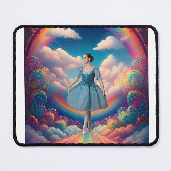 Item preview, Ballerina on pointes in a rainbow sky designed and sold by Nadiacamel.